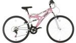 trax ladies girls pink mountain bike