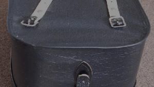 Large vintage Black saddlebag / saddle bag