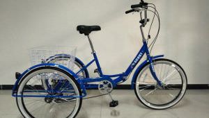 Adults folding tricycle, 24", 6 speed shimano, Brand new