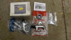 Shimano 105SC clip-style pedals (model PD-1055)